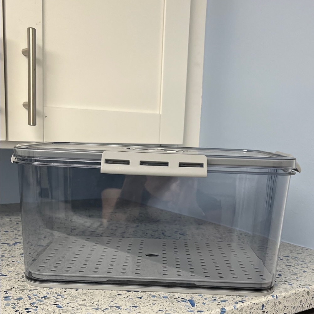 Large Bread Box Airtight and time recording - Clear Storage Container with Lid